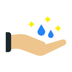 Canvas Print - Handwash Icon Style