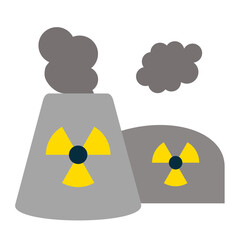 Canvas Print - Nuclear Pollution Icon Style