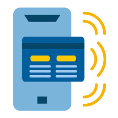 Sticker - Contactless Payment Icon Style