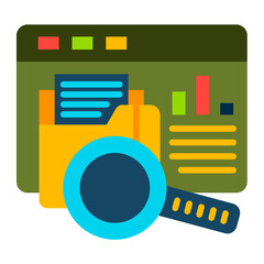 Poster - Data Monitoring Icon Style