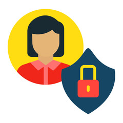 Canvas Print - End User Privacy Icon Style