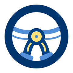 Poster - Steering Wheel Icon Style