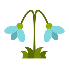 Wall Mural - Snowdrop Icon Style