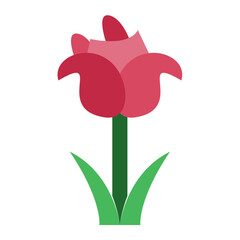 Canvas Print - Tulip Icon Style