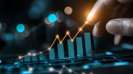 An illustration of successful investment leadership using a business graph