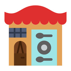 Sticker - Restaurant Icon Style