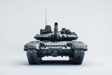 Wall Mural - Front View of a Modern Military Tank