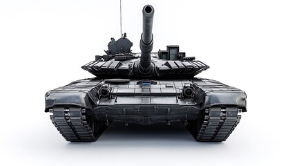 Wall Mural - Military Tank on a White Background