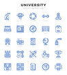 © Icon - University Icon Pack 25 Vector Symbols for Web Design.