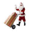 © StockPhotoPro - Happy Santa Claus pushing a hand truck © StockPhotoPro - Happy Santa Claus pushing a hand truck