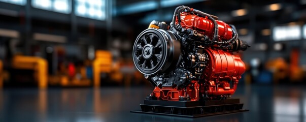 Innovative Diesel Engine Design in Industrial Setting