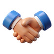 © Montasir - hand shake 3D icon png business agreement handshake