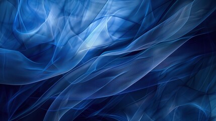 Wall Mural - An abstract combination of blue tones that evokes a sense of calm and harmony