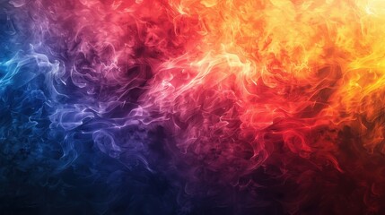 Wall Mural - Abstract background in the form of smoke of different colors, blue, orange, purple