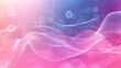 © Jojo* - Abstract Pink and Purple Background with White Lines and Hexagons