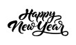 © Jameel - HAPPY NEW YEAR 2025 black vector brush calligraphy banner