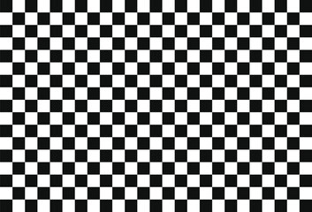 Black and white checkered pattern,  Chess texture illustration.  Black and white checkered texture vector background for car racing or championship