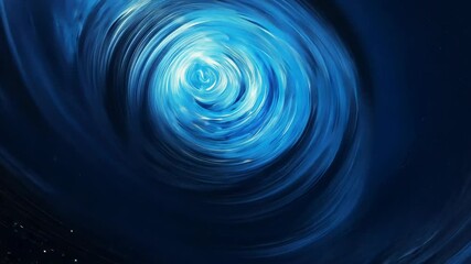 Wall Mural - mystical blue vortex in abstract design