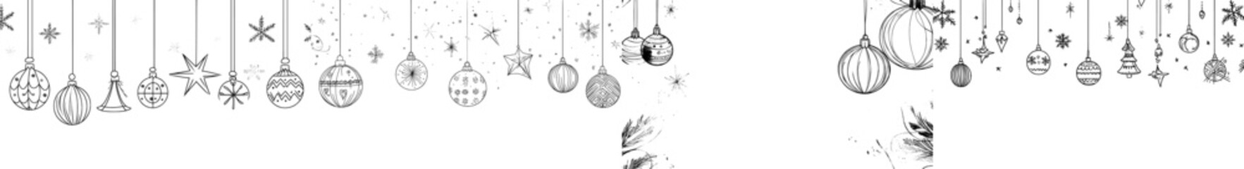 Christmas background with golden balls in a minimalist style. For printing, greetings, decor,.