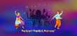© New concept & ideas - Garba dance or Dandiya night background during navratri festival.