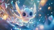 © Jakkarin - Whimsical Kawaii Fantasy Creature in Anime Style with Ray Tracing and Magical Glow