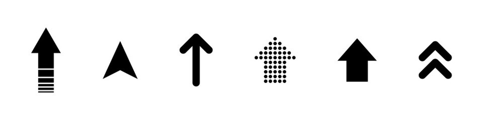 Wall Mural - arrow. arrows vector icons. arrows up symbols. arrow or cursor black. arrow vector icon. vector illu