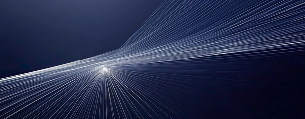abstract blue and white light streaks background, glowing lines in dark backdrop