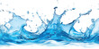 © IndigoElf - Blue water swirl splash on transparent cutout background, PNG file. Mockup clipart template for artwork design