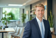 © f_bossa - A portrait headshot photo of a friendly professional CEO executive business worker