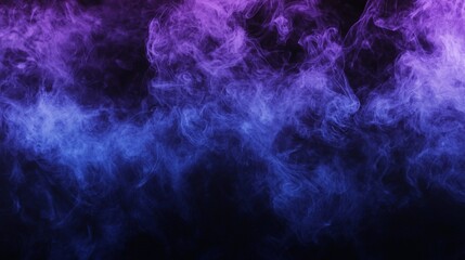 Wall Mural - Colorful smoke is swirling against a black backdrop, creating an abstract and otherworldly effect. The vibrant hues and ethereal quality of the smoke evoke a sense of mystery and wonder