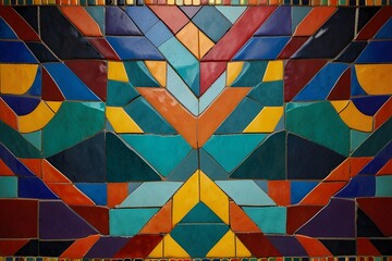 Mosaic Tiles (colorful mosaic tile pattern with geometric shapes)