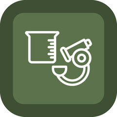 Wall Mural - Microscope Experiments Icon Design