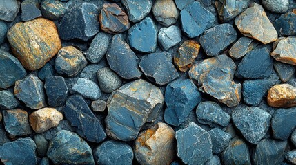 Wall Mural - A close-up view of various colorful stones and rocks with different textures and colors. The arrangement highlights the natural beauty of minerals.