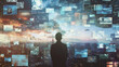 © Santy Hong - A documentary-style image of an entrepreneur's journey, showcasing key moments from launching a startup to building a successful global business.