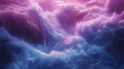 Wall Mural - Abstract background of pink and blue clouds with a dreamy and ethereal feel.