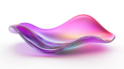 Aufkleber - Abstract wave flowing and forming a colorful shape