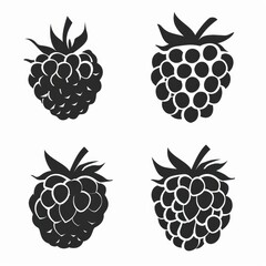 Wall Mural - Vector illustration icon of rasberry