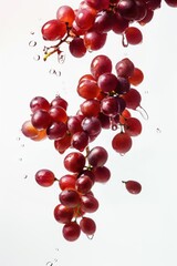 A bunch of grape fruit isolated over white background