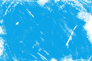 Distressed blue winter ice skating grunge texture. Abstract cold-season background with a torn, icy surface. Abstract background. Old grungy texture