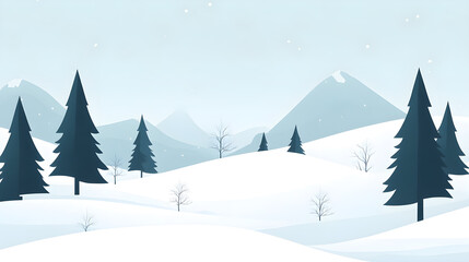 Wall Mural - a background that gives the impression of the coming winter.