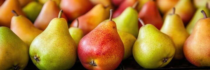 Wall Mural - Seamless background of fresh pear