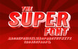 © hobbitfoot - The Super font set collection, letters and numbers symbol. Vector
