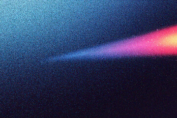 Wall Mural - grainy gradient background, a vibrant abstract composition featuring a colorful light trail against 