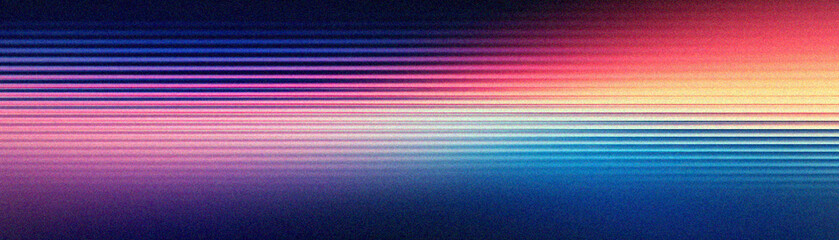 Sticker - Grainy gradient background, Vibrant abstract gradient with smooth horizontal lines in shades of blue, pink, and purple, perfect for modern design and digital backgrounds.