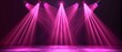 © Aodsy - Bright Pink Stage Lights with Dramatic Beam Effects