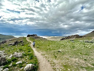 Antelope Island State Park in Utah.