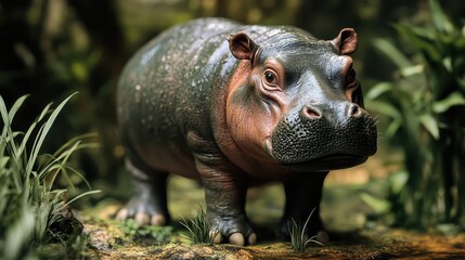 Pygmy hippopotamuses are a beautiful thing of nature.