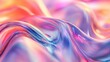 © fourtakig - Serene flowing glass ribbons intertwined with holographic motion and iridescent flourishes for a visually soothing banner design