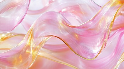 Wall Mural - Abstract Pink and Gold Swirling Texture Background