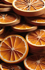 Wall Mural - slices of orange